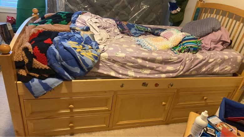 Used Captain's Bed Frame, Twin