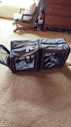 Leo double Cat or Dog transport car carrier