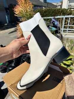 White Ankle Boots