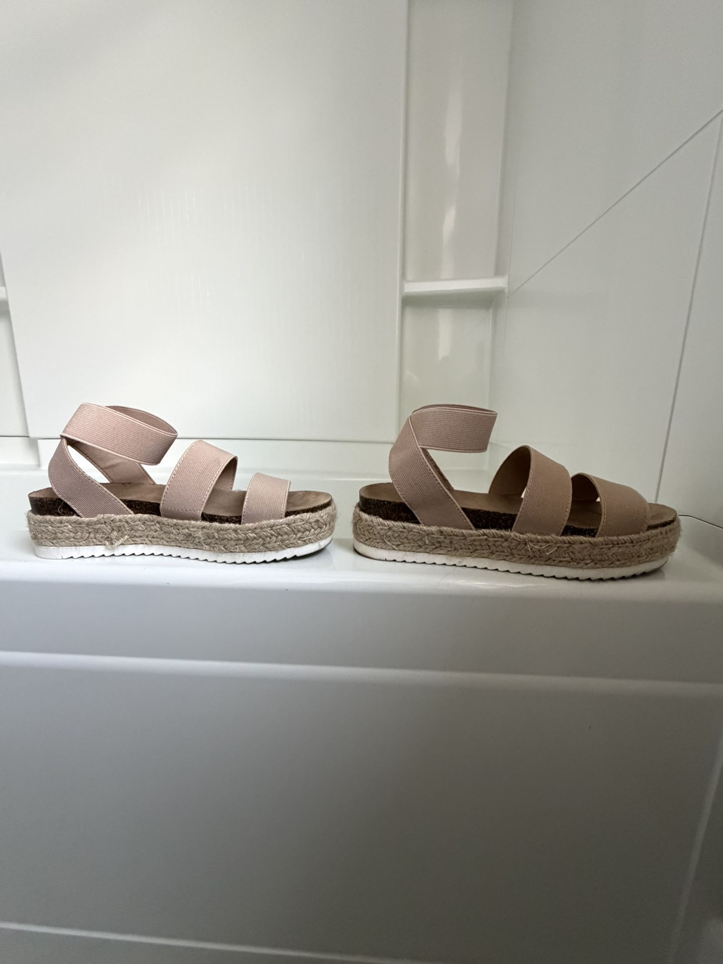 CUSHIONAIRE Mandy Strappy Platform Wedge Sandals with Arch Support