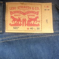 men’s 501 levi’s new with tags never been worn 40x30