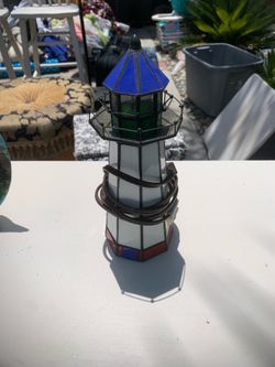 Vintage lighthouse lamp