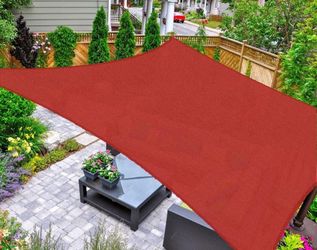 Sun Shade Sail Square 10'x10' UV Block Canopy for Patio, Backyard, Outdoor Activities in Terra (Buy 4, Get one FREE)