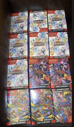 Pokémon booster bundles , Mega venusaur, Figurine Prismatic 2025 Sleeves 