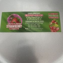 Selling Strawberry Festival Tickets
