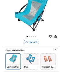 Coastrail Low Beach chair in light blue