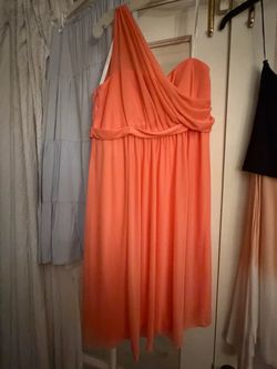 Coral Halter Neck Midi Dress size 12
