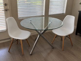 Dining table and chairs