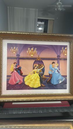 Framed Disney Princess Ballroom Print