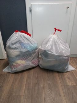 Two Large Bags of Shoes & Clothing [Size L,XL, 16, 1X, 2X]