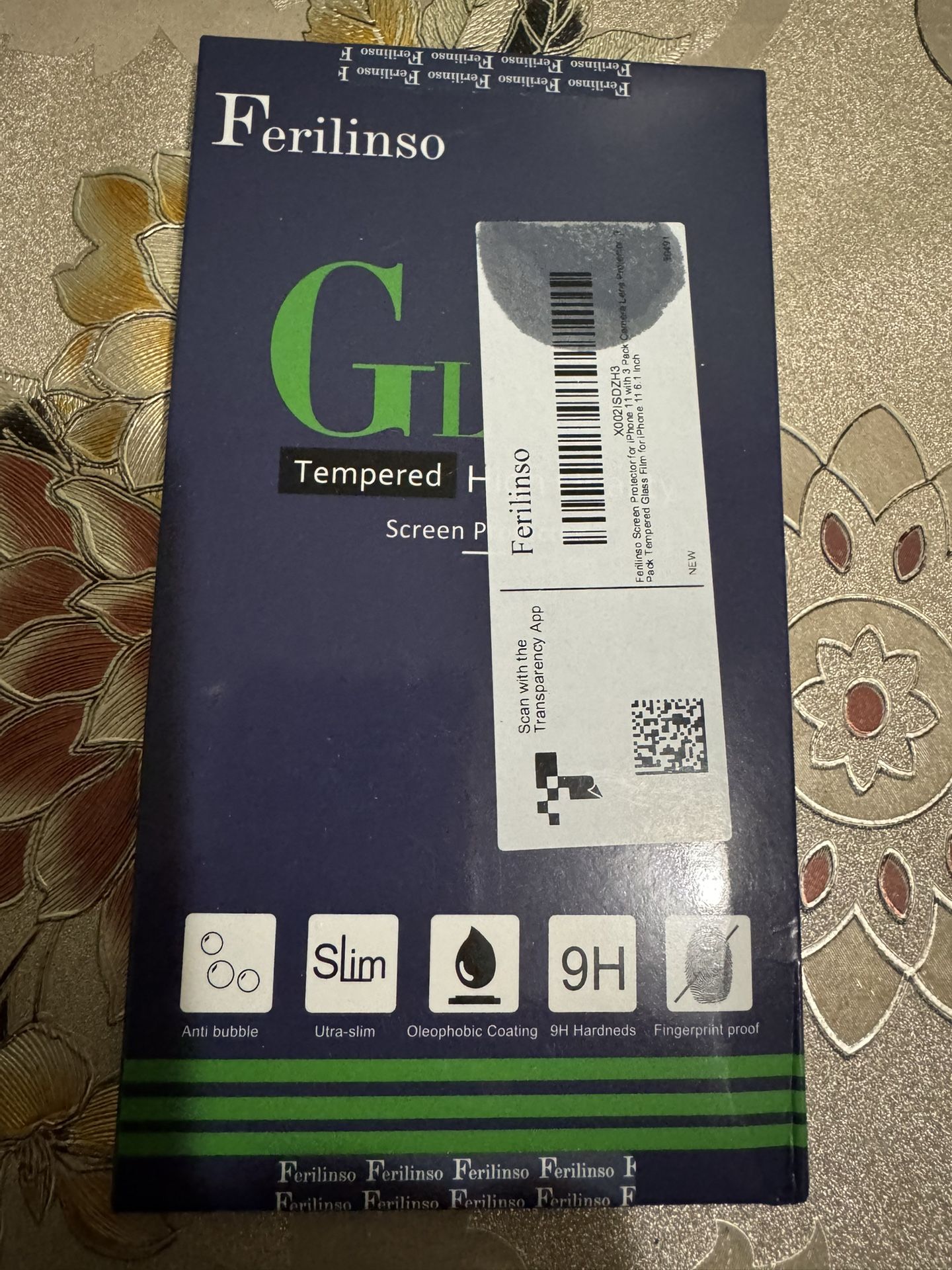 Tempered screen protector with camera lens protection