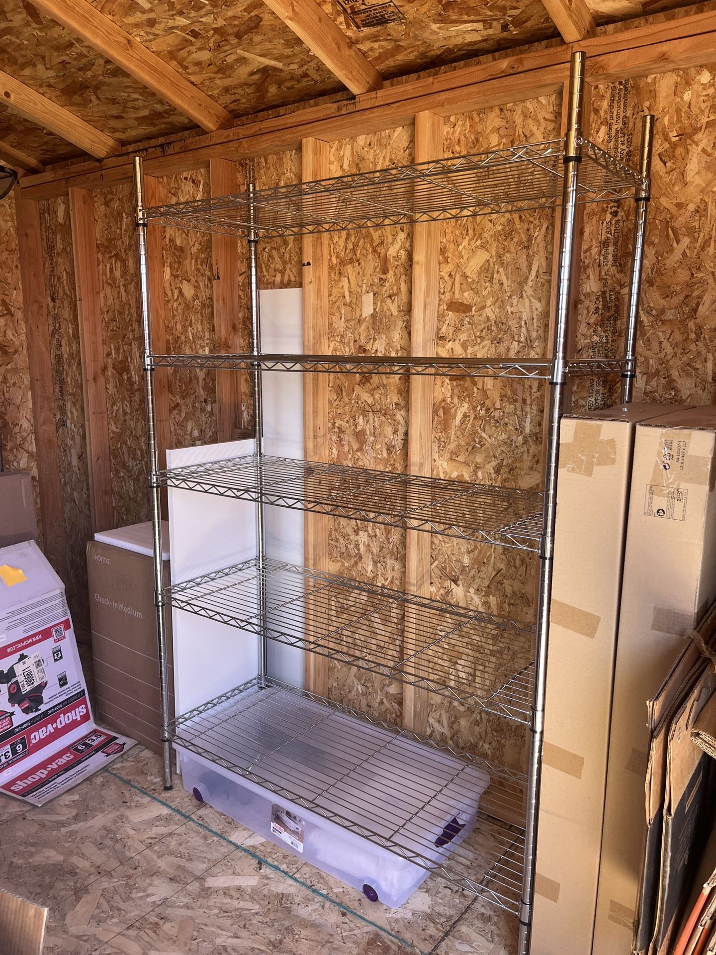 5 Tier Heavy Duty Chrome Shelf