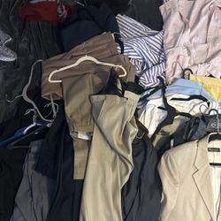 suits And Pants And Jackets For Sale  The Beige Three-Piece Is The Most Expensive It’s Custom Made From Italy  85 obo I Have A Lot More Suits and pant