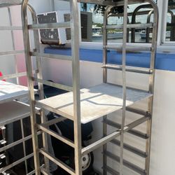 Shelving.  Bakers Racks.  Stainless   Steel.  Reduced Price.  75
