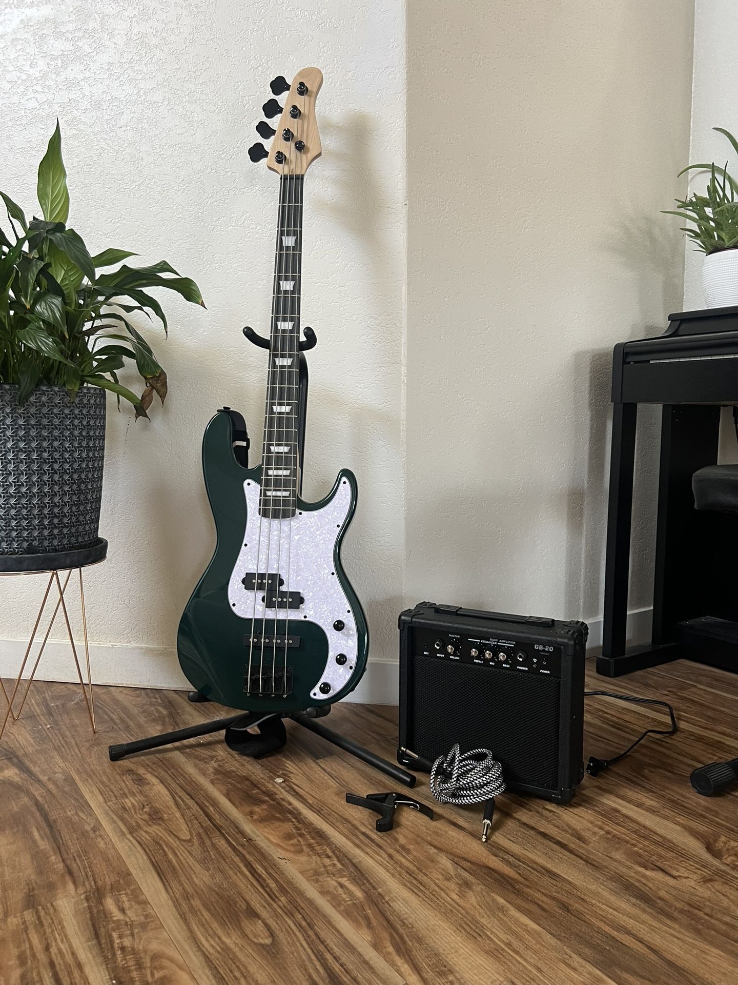 BASS GUITAR + AMP