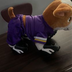 VIKINGS DOG PLUSH CLEAN USE AS DISPLAY