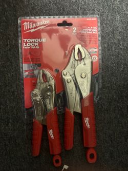 Milwaukee Torque Lock Curved Jaw Locking Pliers 2-Piece Set