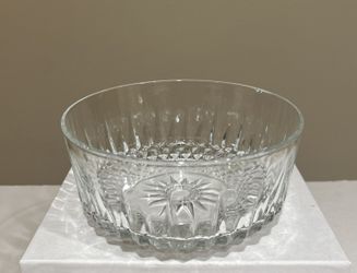 Crystal Cut Glass Centerpiece Bowl 8”