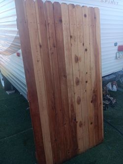 Wooden gates