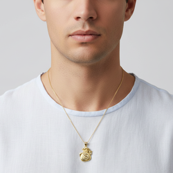 10K Yellow Gold Money Bag Pendant