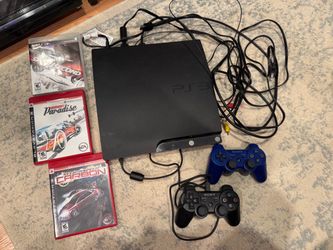 PlayStation 3 Slim 250GB and 2 games (Model CECH-2001B) - Fully Working