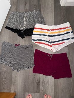 Women’s Lounge Shorts Bundle - 4 Pair Lot - Size Large