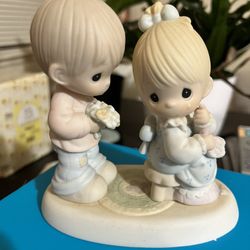 Precious Moments Figurine (My love blooms For You”