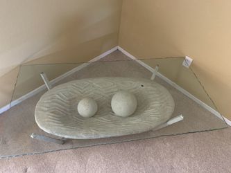 High End Southwestern style coffee table 3/4” solid glass top