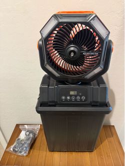 Portable Outdoor Misting Fan (15L Huge Tank) + Remote & Light – NEW