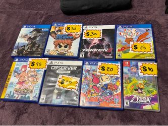 PS4 and Zelda Game lot