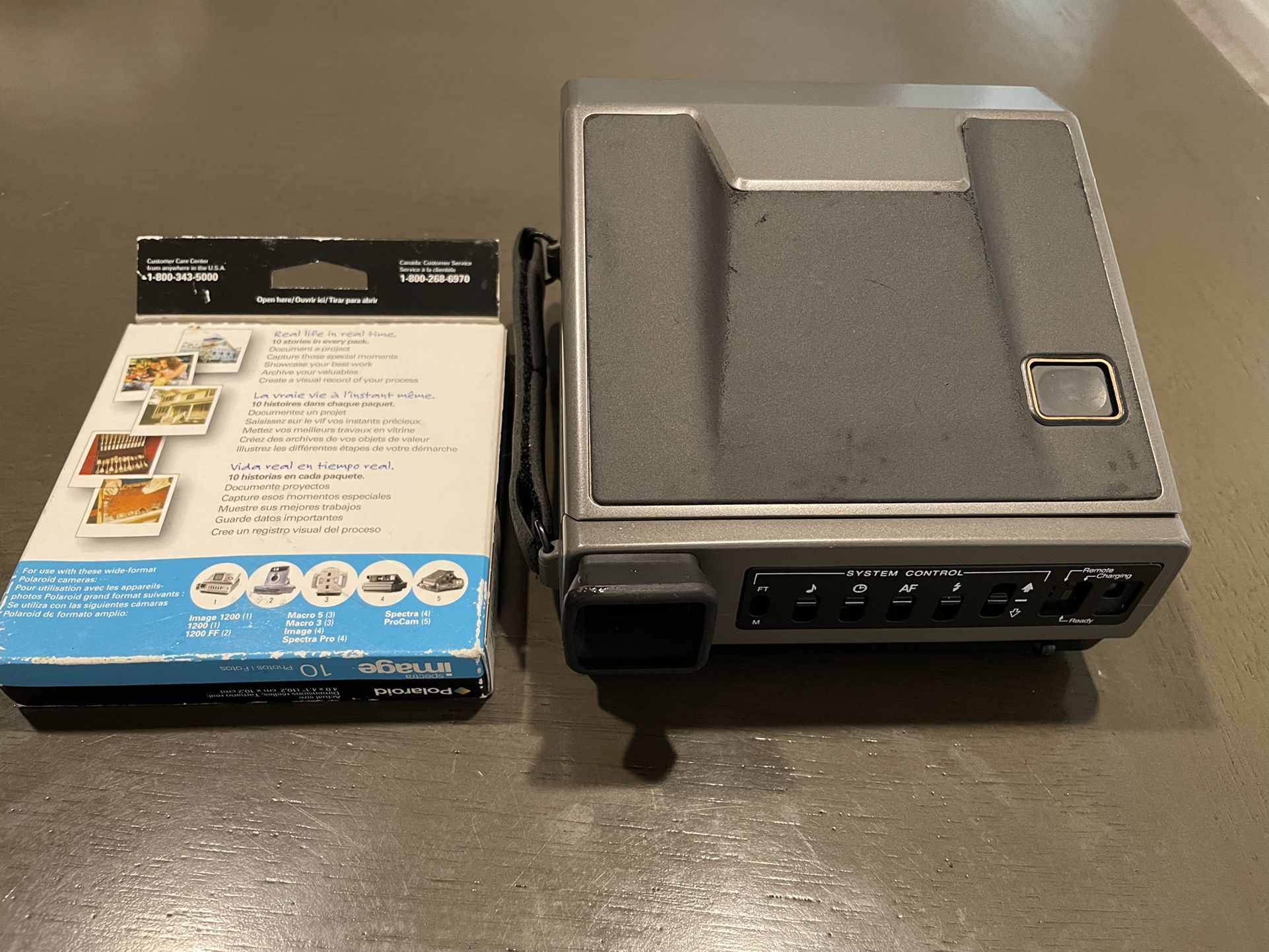 Polaroid Spectra System camera and film