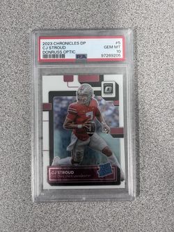 C.J. Stroud 2023 Donruss Optic PSA 10 GEM MT Rookie #5