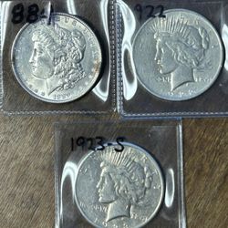Three Silver Dollars Group 21