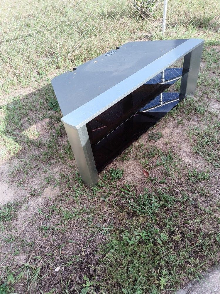 Glass TV Entertainment Stand