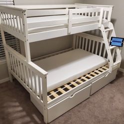 Twin Over Full Bunk Bed On Sale 