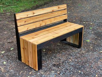 Beautiful Hand Crafted Western Red Cedar Bench