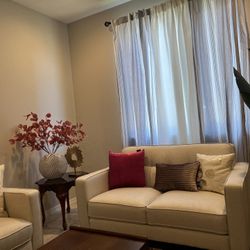 Sofa, Living Spaces and end Table 