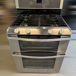 DOUBLE OVEN WHIRLPOOL GAS STOVE