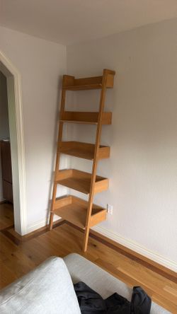 Fantol 26.5" Shelving Unit, Narrow - Natural Oak