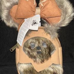 Ewok Star Wars Loungefly Wristlet And Disney Ears 