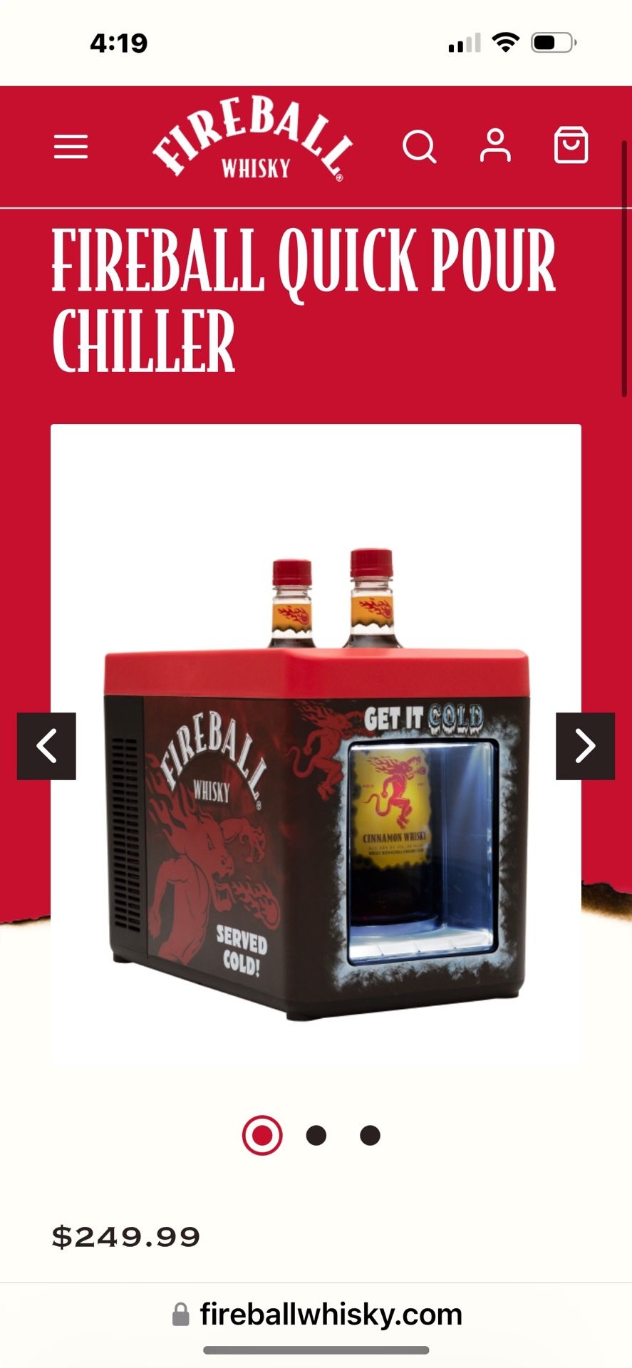 Fireball Bottle Chiller