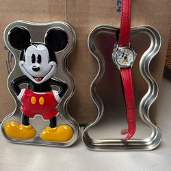 Disney Time Works Tin and Watch