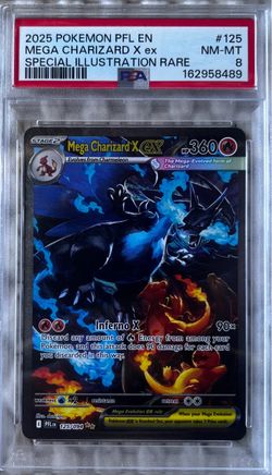 Pokemon Phantasmal Flames Mega Charizard #125 PSA 8