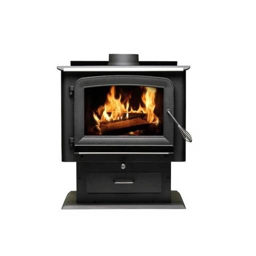 US Stove Ashley Hearth EPA Certified 2500 Sq Ft Pedestal Wood Burning Stove