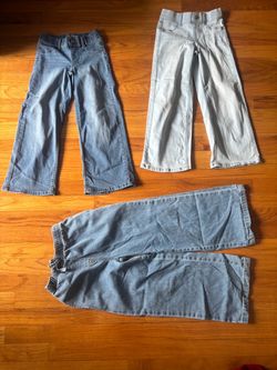 Girls Wide Leg Jeans