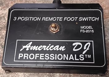 American DJ professionals three position remote foot switch model FS