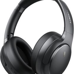 Hybrid Active Noise Cancelling Headphones, Wireless Bluetooth 5.4 Over Ear Headphones & Fast Charging, Hi-Res Audio, Deep Bass, Transparency Mode, 70h