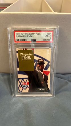 Shaquille O’Neal skybox draft pick rookie card PSA8