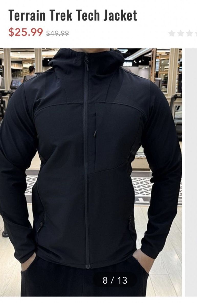 Terrain Trek Jacket Size Large/ Performance Hoodie Medium Both $5