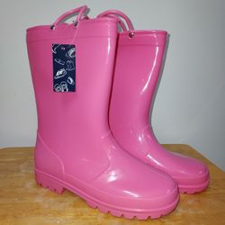 Pink Rain Boots  Kids 5